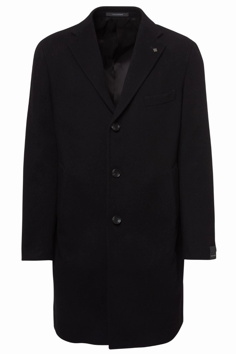Hidden Zipper Slash Pocket Overcoat