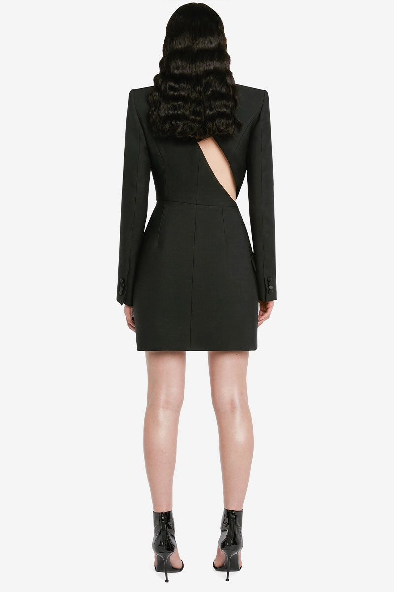 Edge Shape Casual weekend dress Slashed Tuxedo Dress