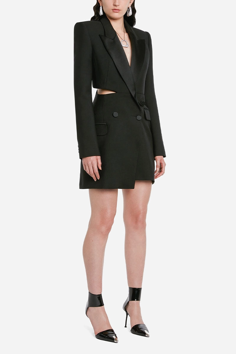 Slashed Tuxedo Dress Mood Friendly