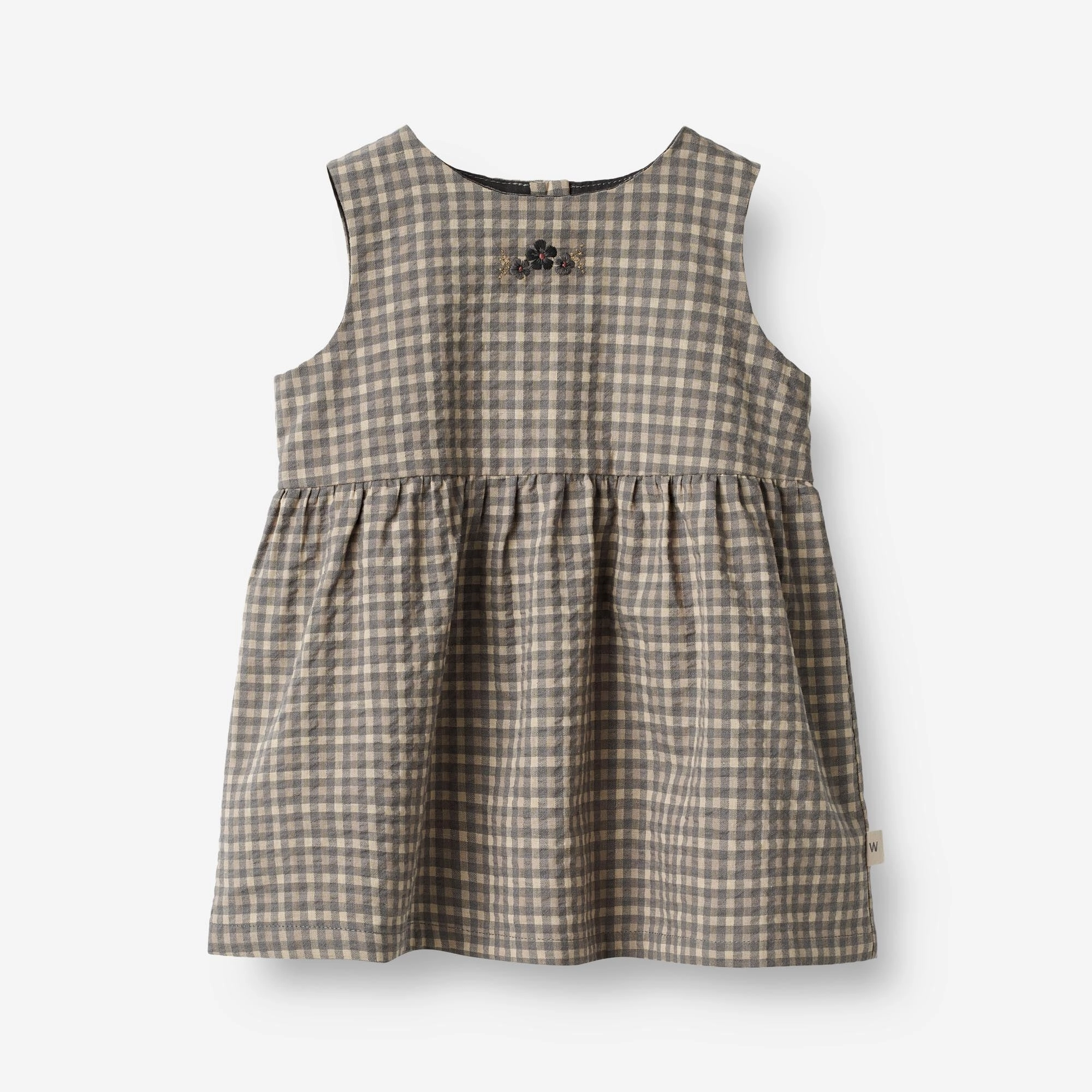 Romantic-Style spring fresh Dress Louisa | Baby - autumn sky check