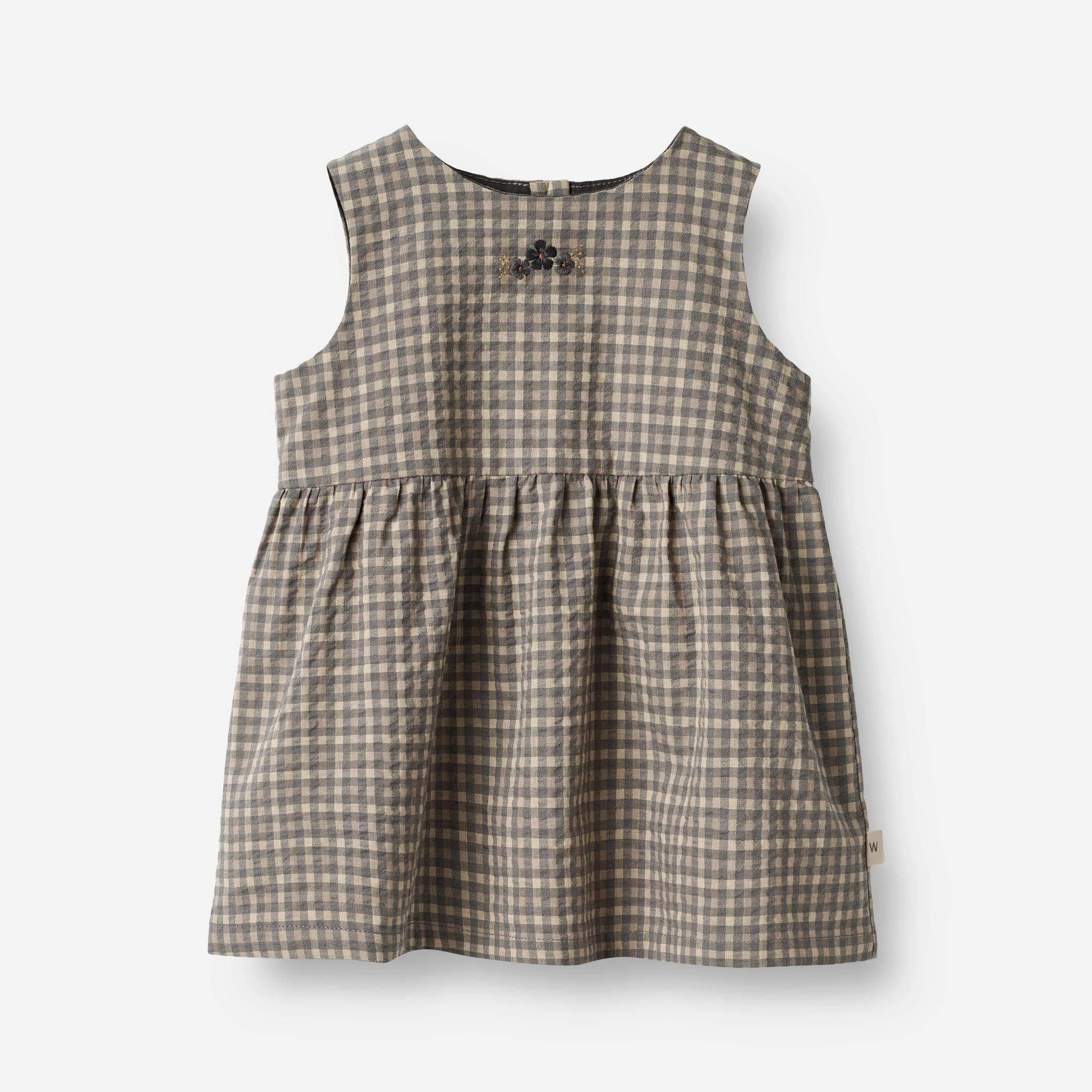 Lightweight Layer Dress Louisa | Baby - autumn sky check
