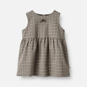 Dress Louisa | Baby - autumn sky check Fresh Tones