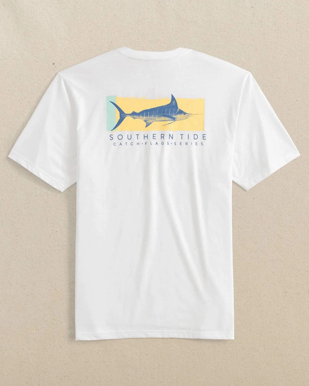 Breathable wear Solid Color Southern Tide Sailfish Catch Flags Short Sleeve T-Shirt
