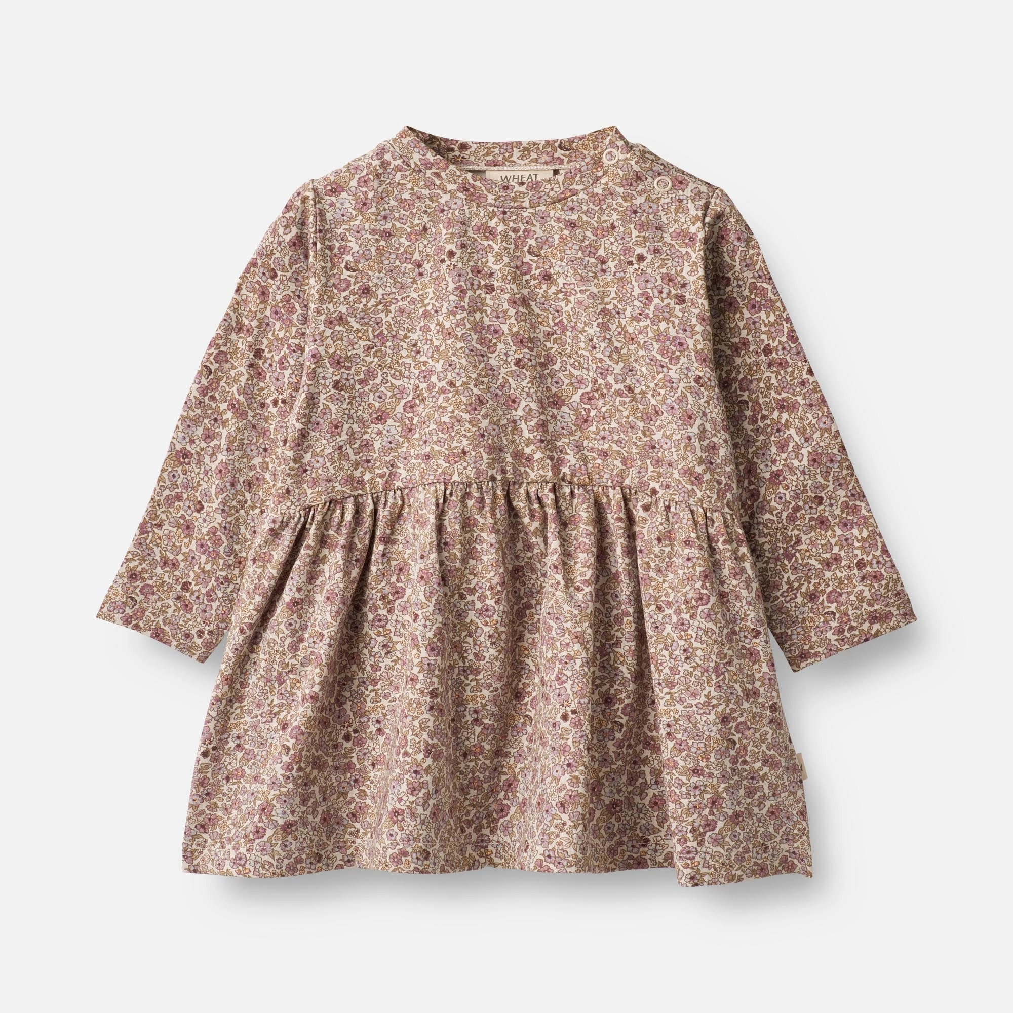 Jersey Dress Sessa | Baby - grey rose flowers Flattering and Chic Stylish Feel