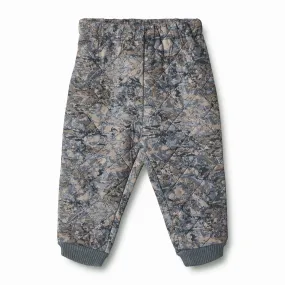 Thermo Pants Alex | Baby - rainy blue clouds Flexible Knit Ergonomic Tailoring