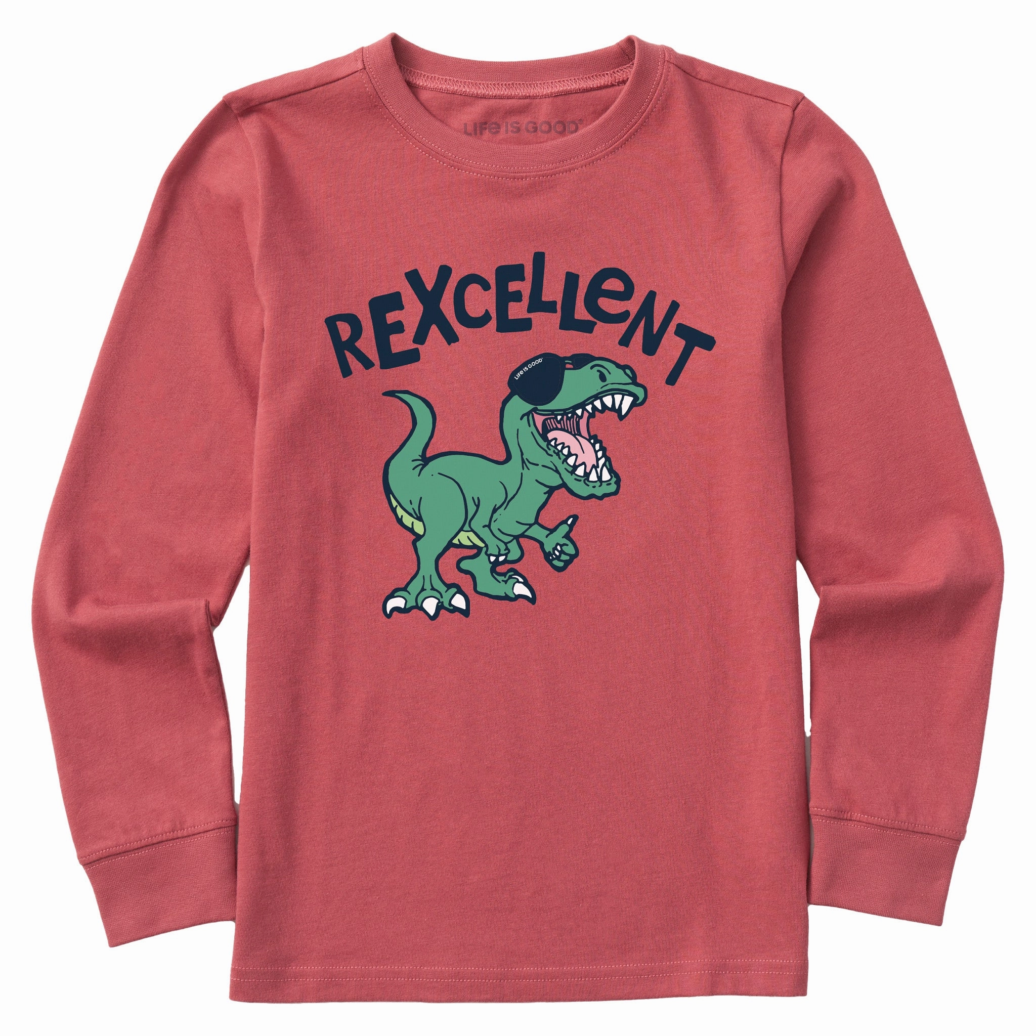 Kids Rexcellent Long Sleeve Crusher Tee Quick Fit Moisture Wicking Fabric