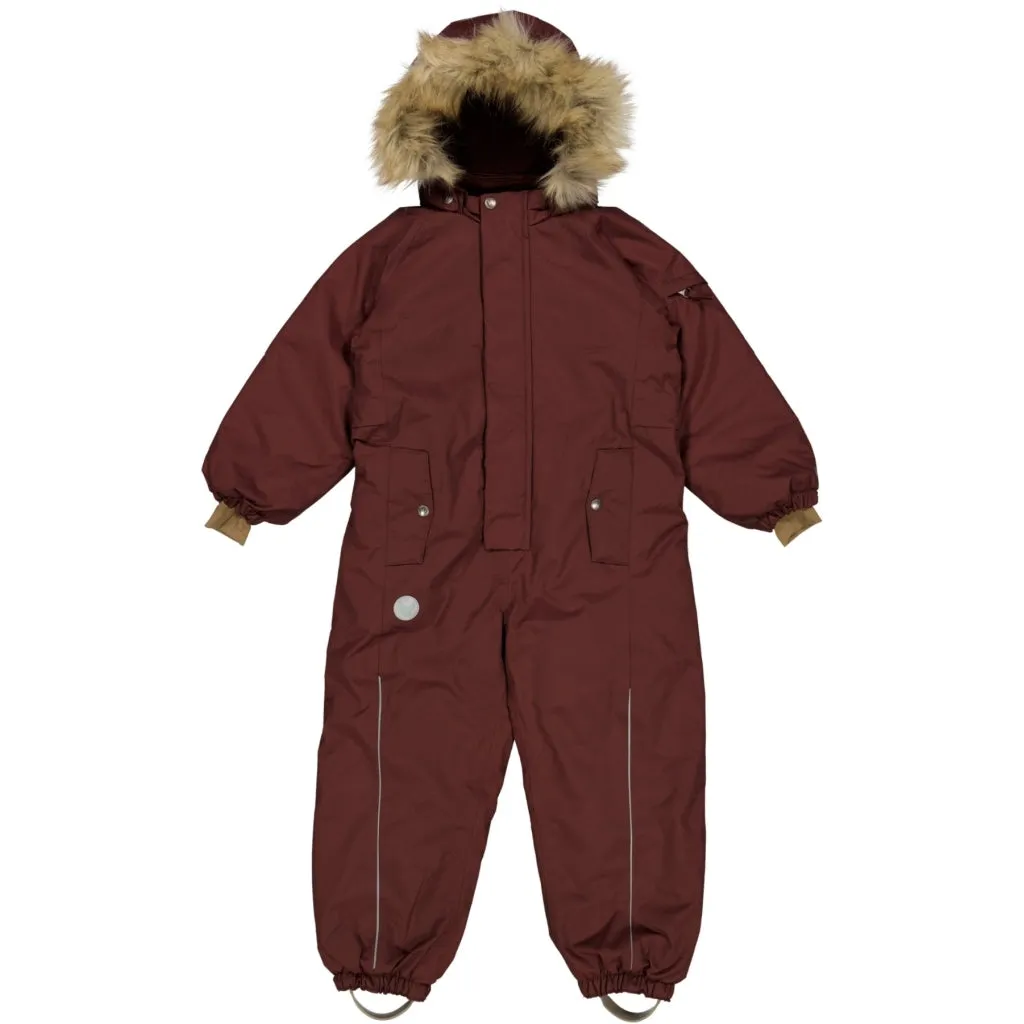 Bonded Hemline Snowsuit Moe Tech - maroon