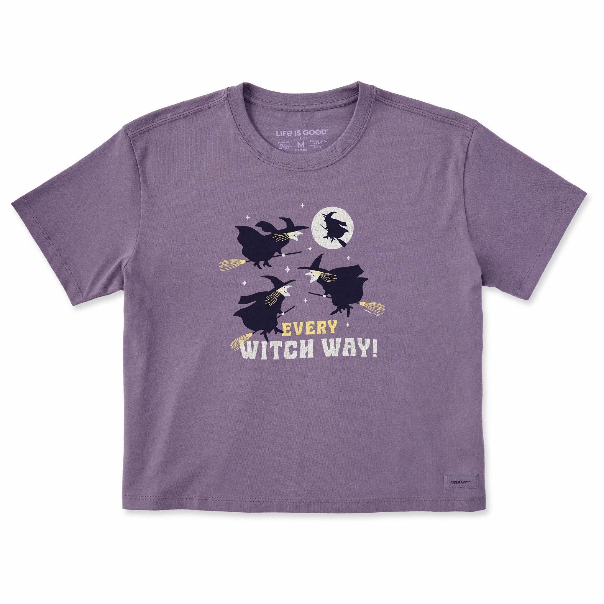 Women's Every Witch Way Short Sleeve Crusher Boxy Tee Active Layer Timeless Fit