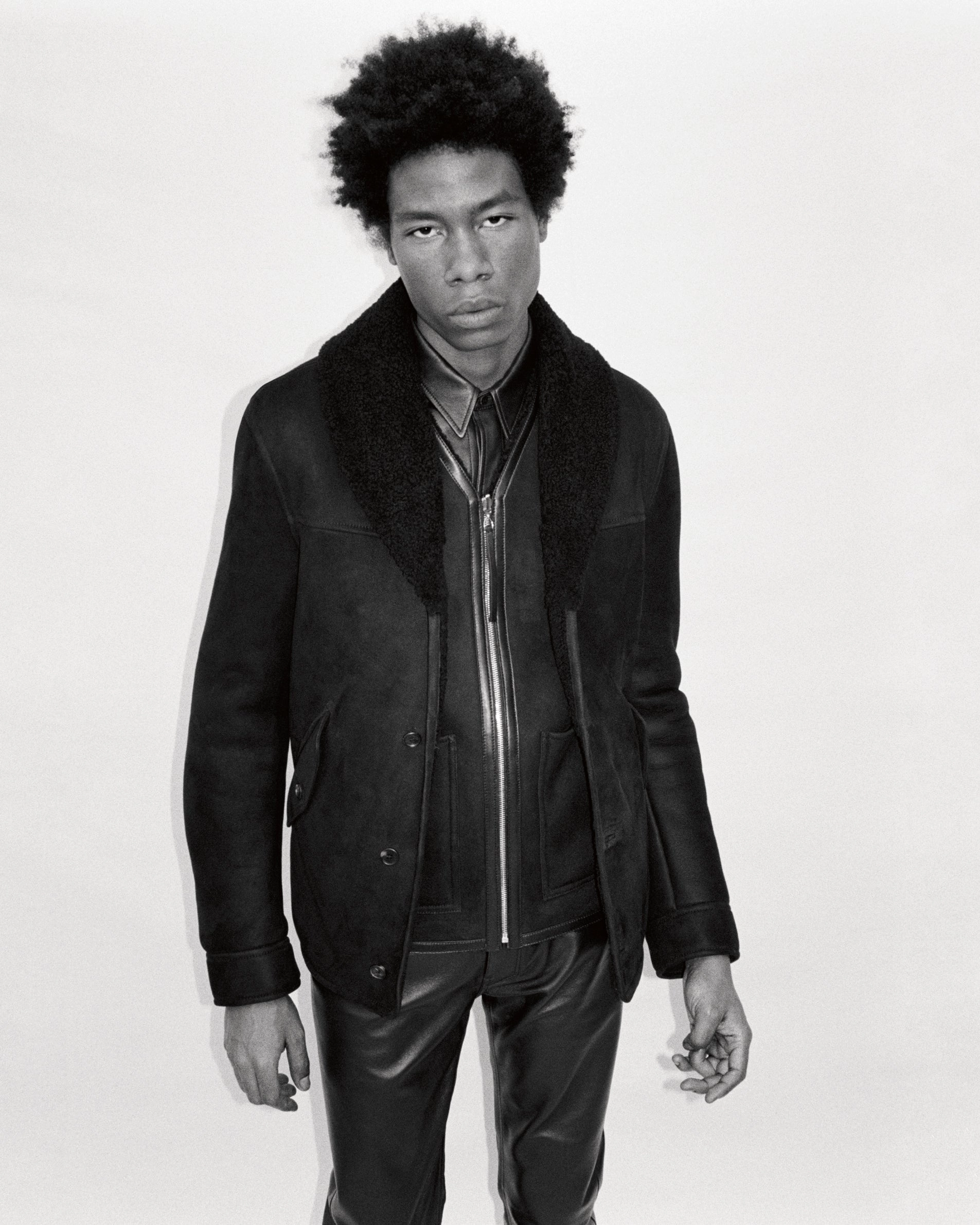 Prospect Innovate Snowdon Reversible Vest in Black Shearling