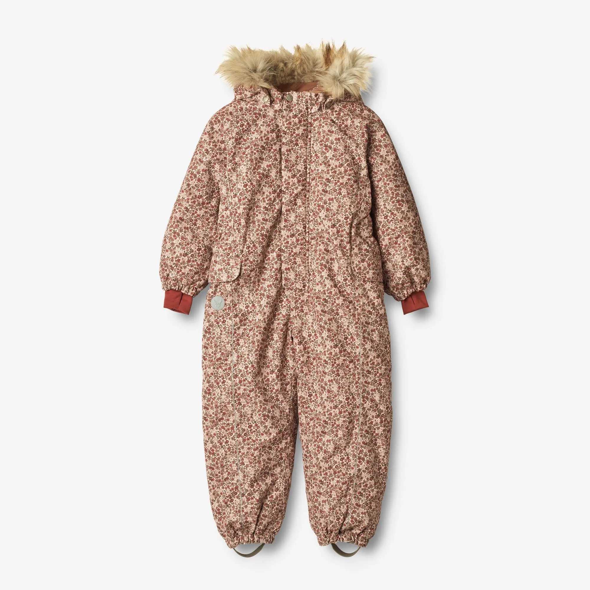 Snowsuit Moe Tech - rose dust flowers color block