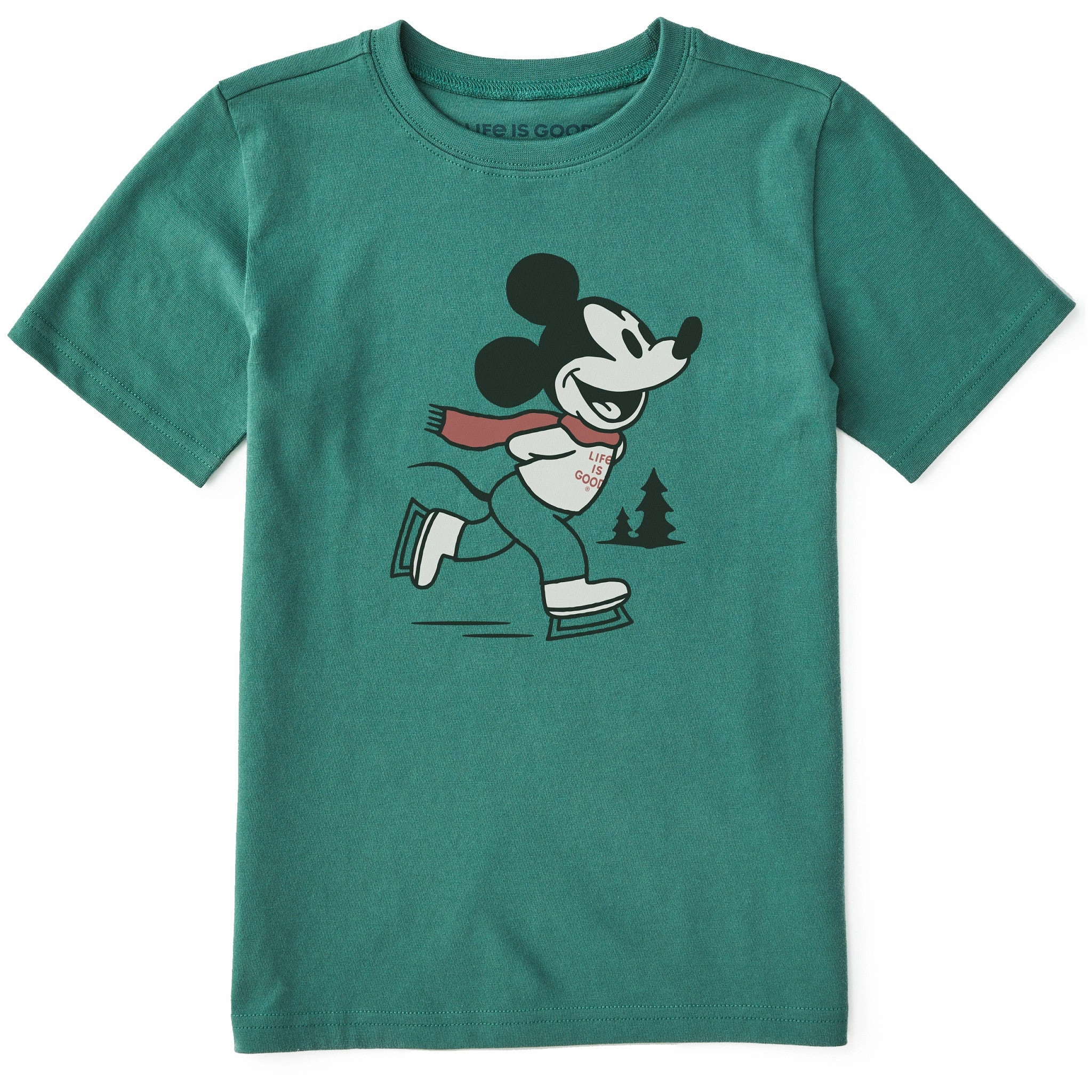 Soft touch finish Formal Elegance Kids Willie Ice Skating Short Sleeve Crusher Tee