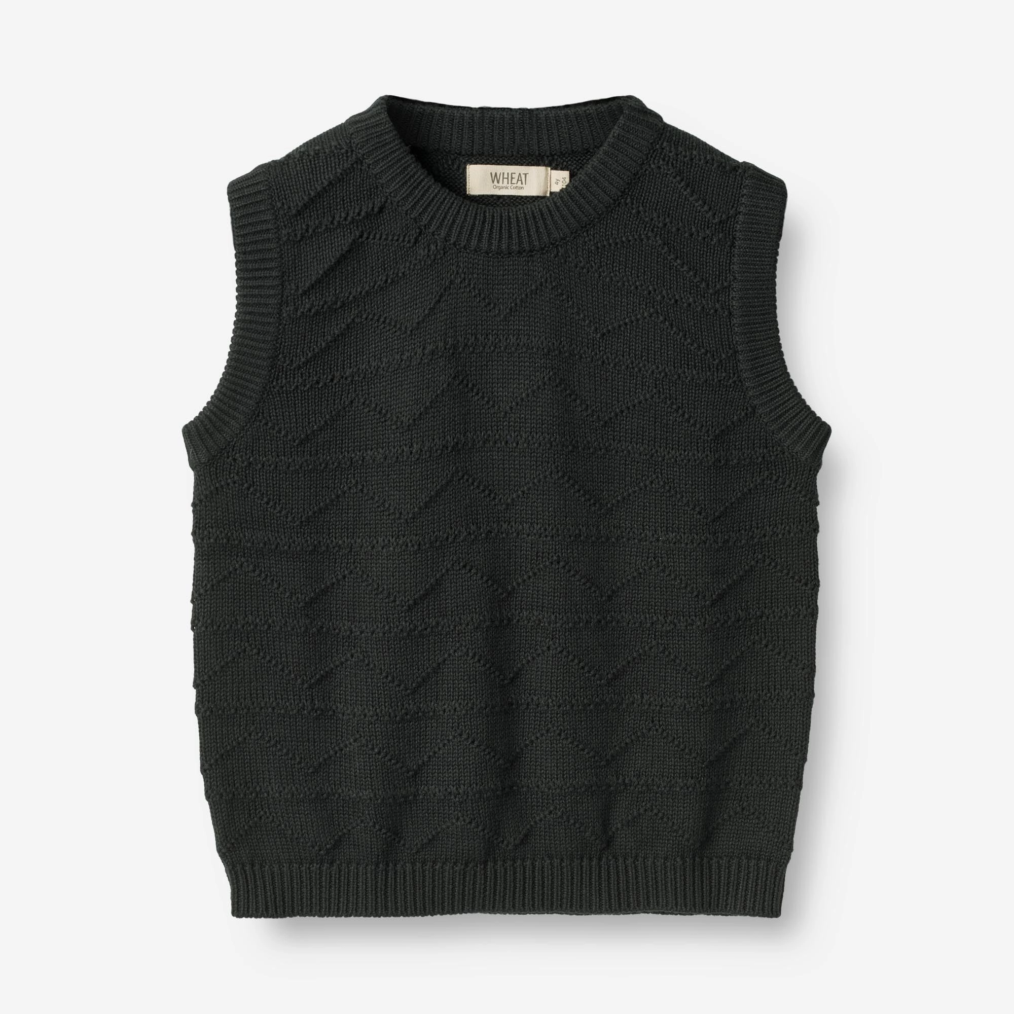 WrinkleResistant Knit Structure Tagless Design Knit Vest Bobby - navy