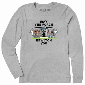 Women's May the Porch Bewitch You Long Sleeve Crusher Tee UVProtectionFinish Ethically Sourced Material