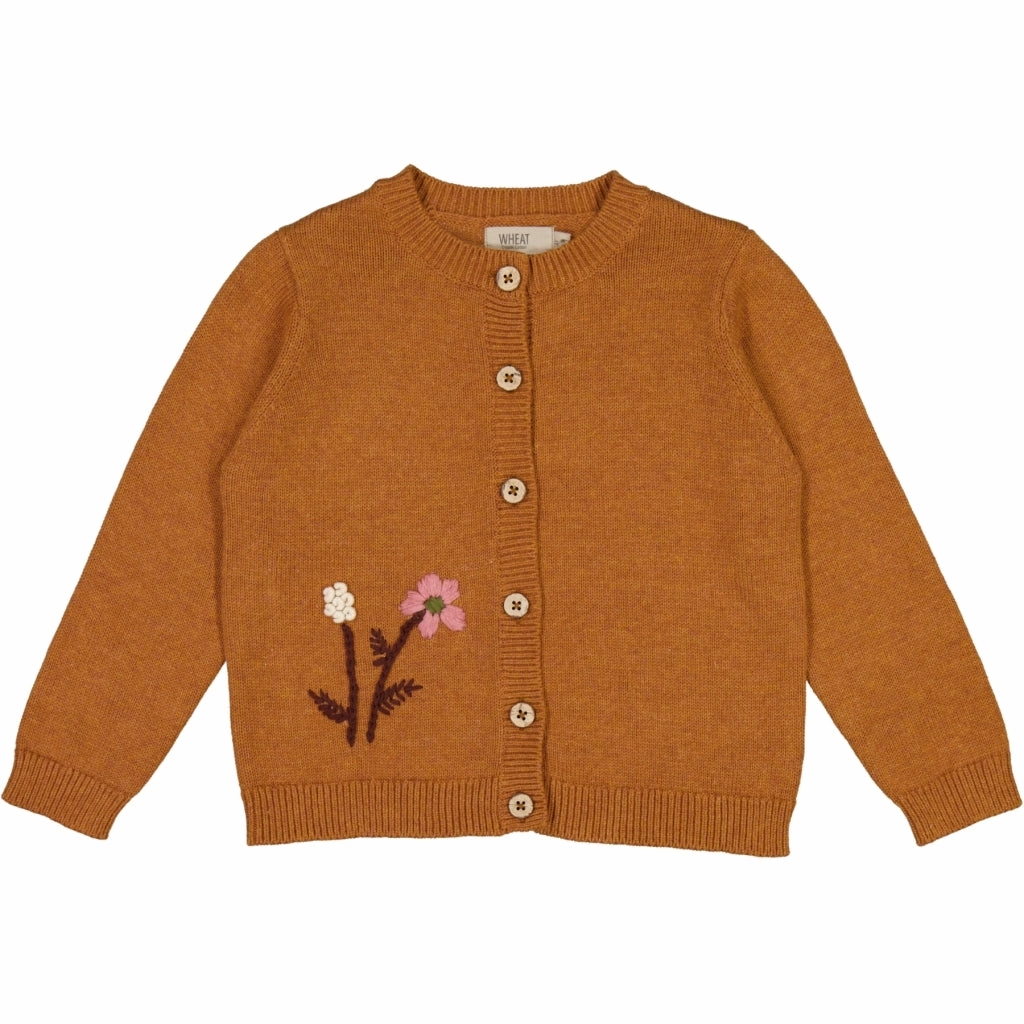 Cold Season Knit Cardigan Ella - cinnamon melange