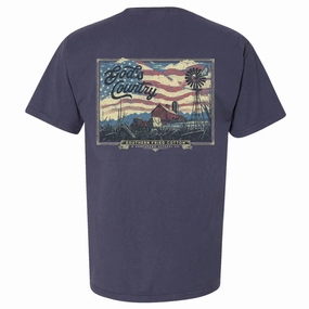 Southern Fried Cotton God's Country Tee DoubleStitched Seams