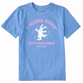 Halloween Travel Essential Kids I Wanna Dance with Some Bunny Short Sleeve Crusher Tee