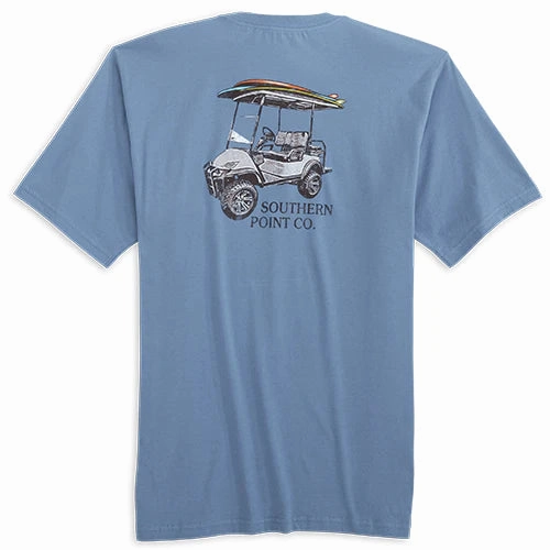 Flexible Fit Design Weekend Ready Southern Point Beach Cart Tee