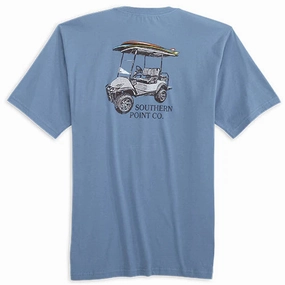Flexible Fit Design Weekend Ready Southern Point Beach Cart Tee
