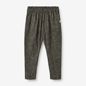 Soft Pants Malika - black coal small flowers Stay Cool