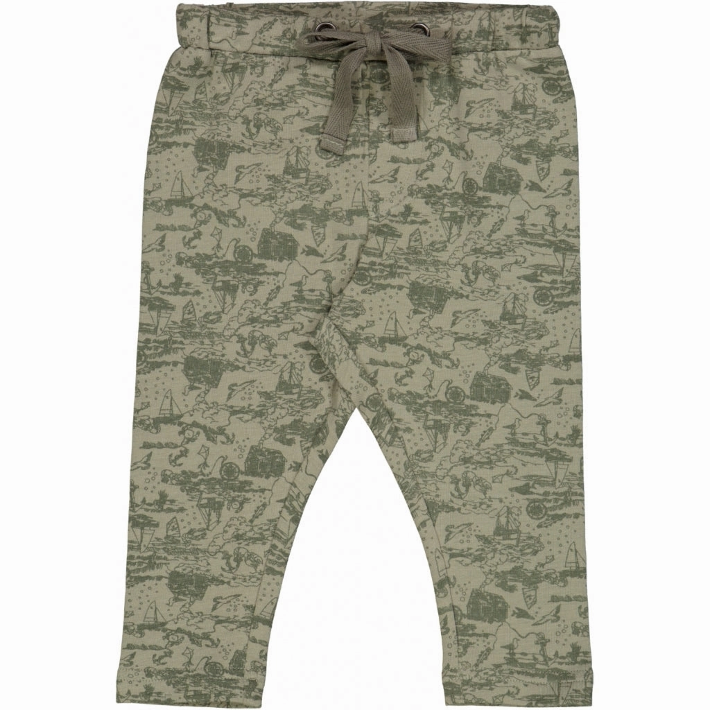 Sporty Function Soft Pants Manfred - dried sage sealife