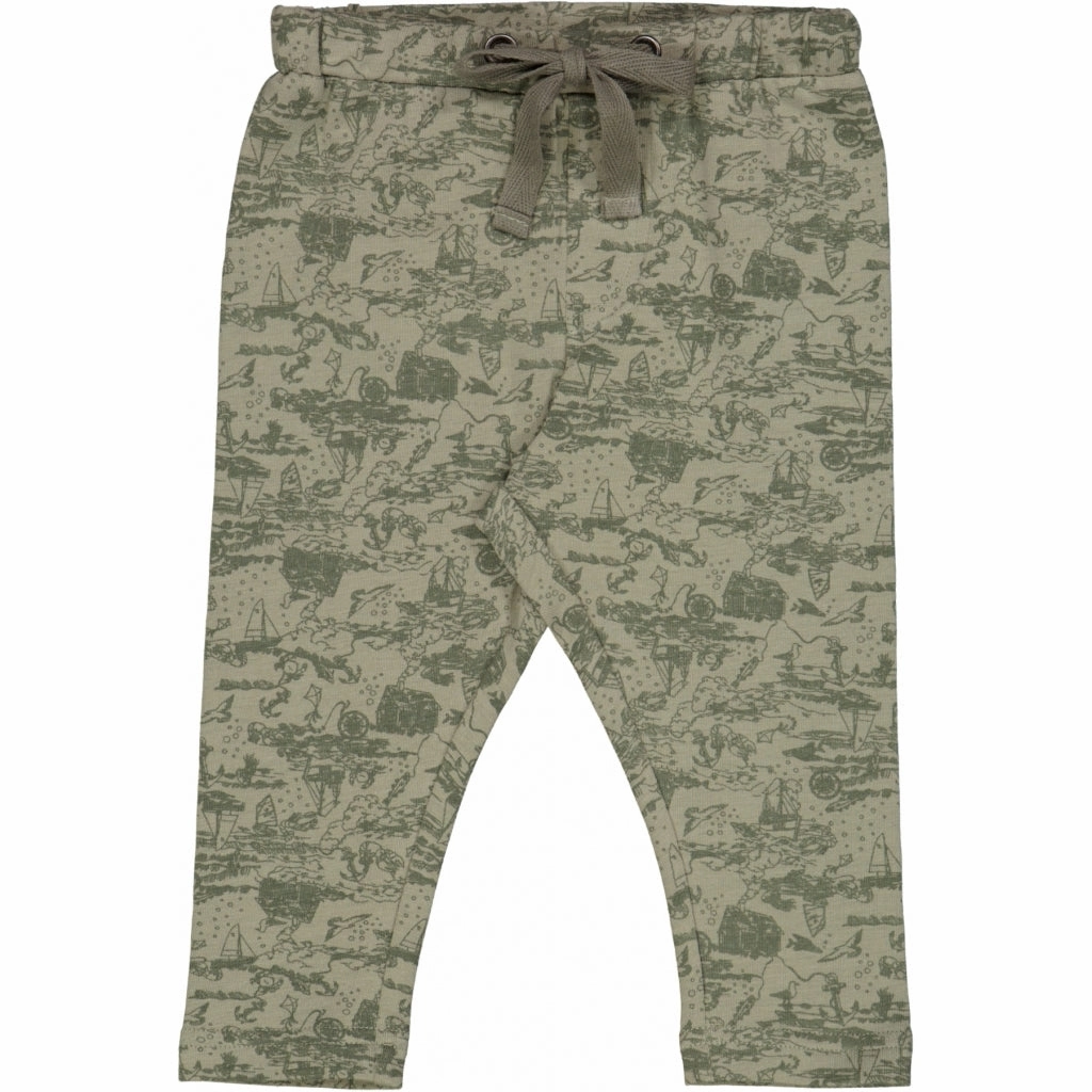 Soft Pants Manfred - dried sage sealife Soft Material