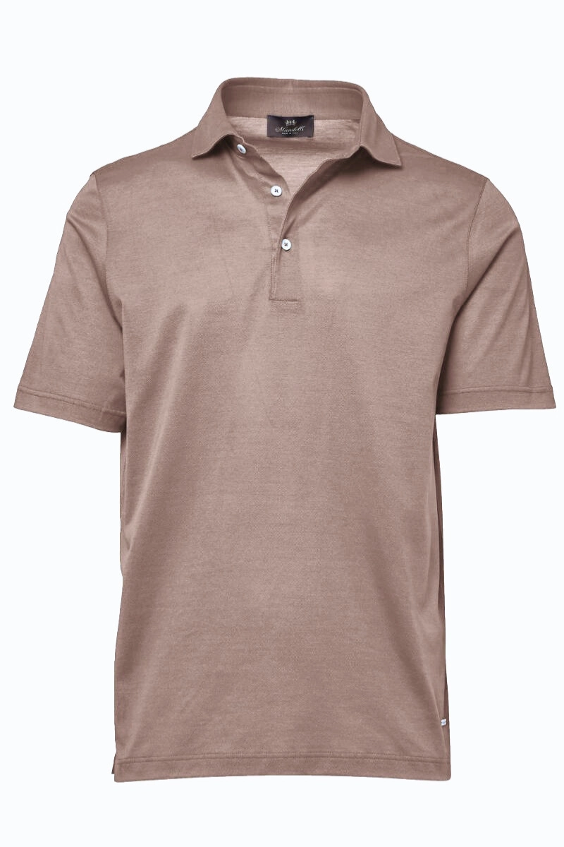 Piquet Polo Curved Hemline