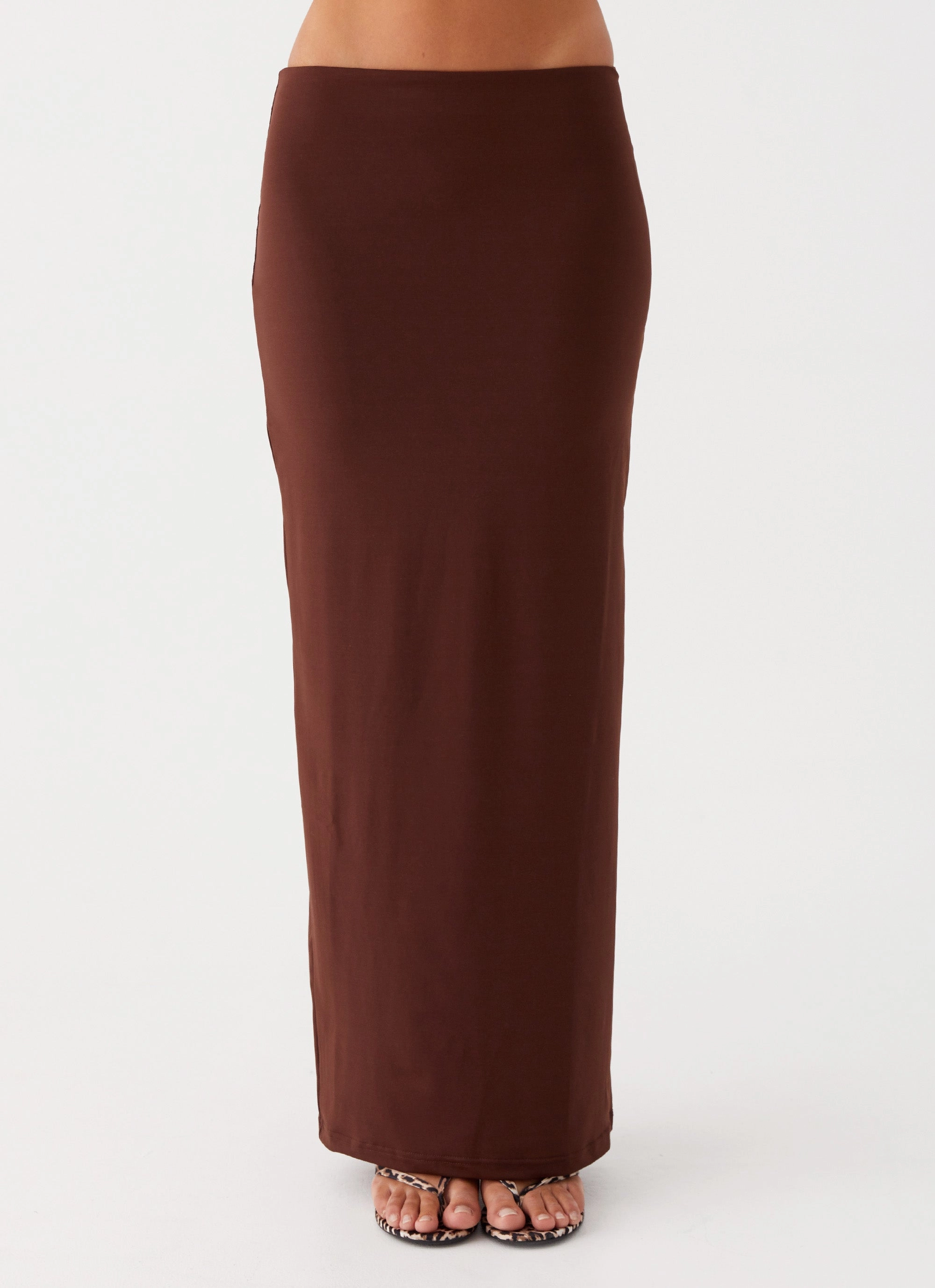 Solace Soul Maxi Skirt - Chocolate Smooth Feel