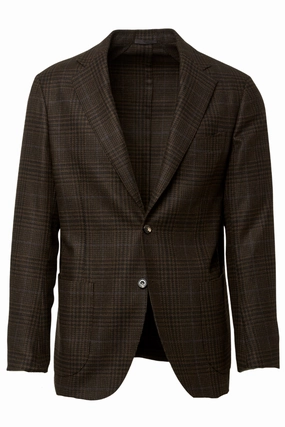 Trendy Design timeless office wear Brown Plaid Sport Jacket
