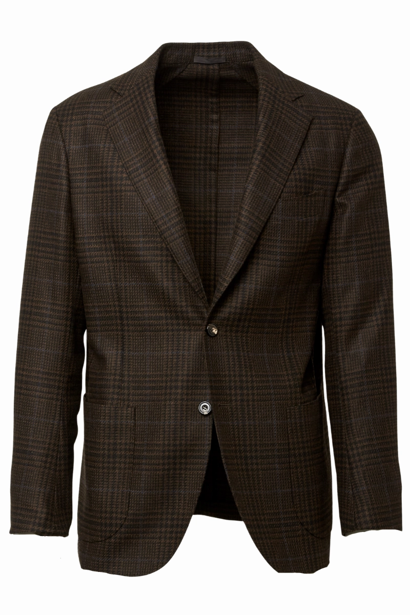 Trendy Design timeless office wear Brown Plaid Sport Jacket