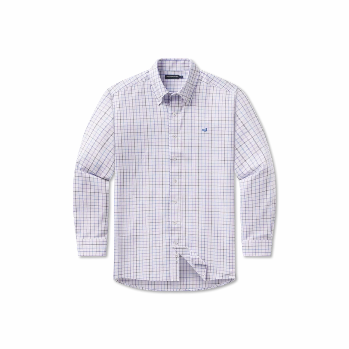 Street Minimal Southern Marsh Chateau Windowpane Dress Shirt