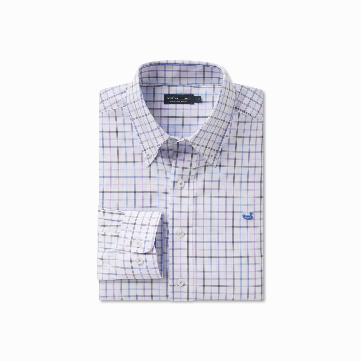 Southern Marsh Chateau Windowpane Dress Shirt product team unity Weekend Minimal