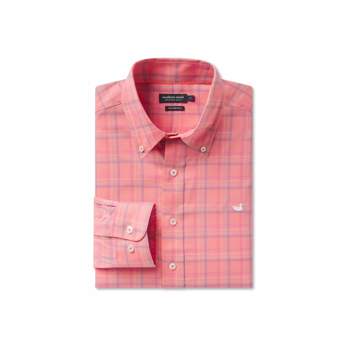 UV resistant stud accents Southern Marsh Chatham Lines Performance Dress Shirt