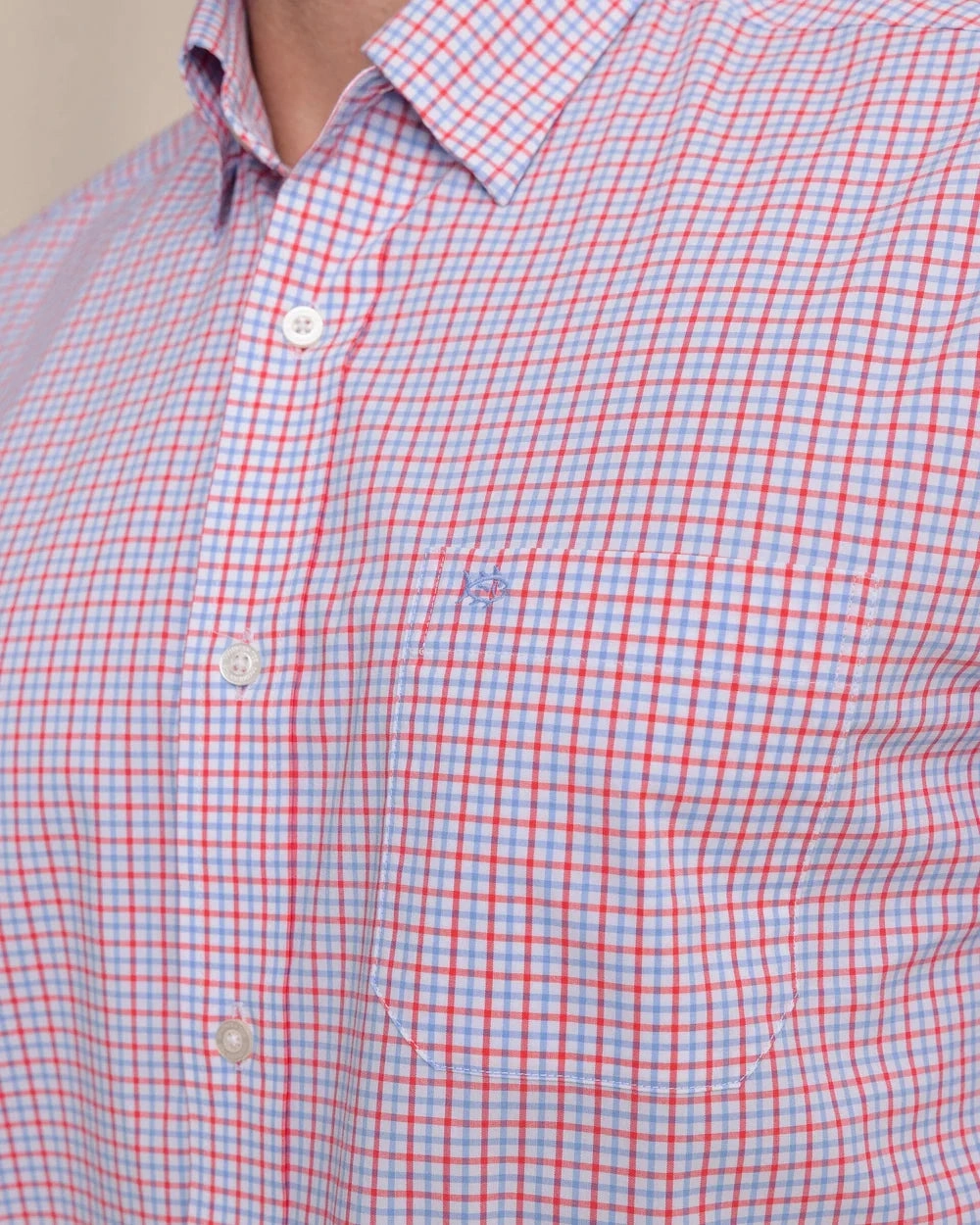 Poolside Relax Breathable Material Southern Tide Charleston Summerton Plaid Sport Shirt