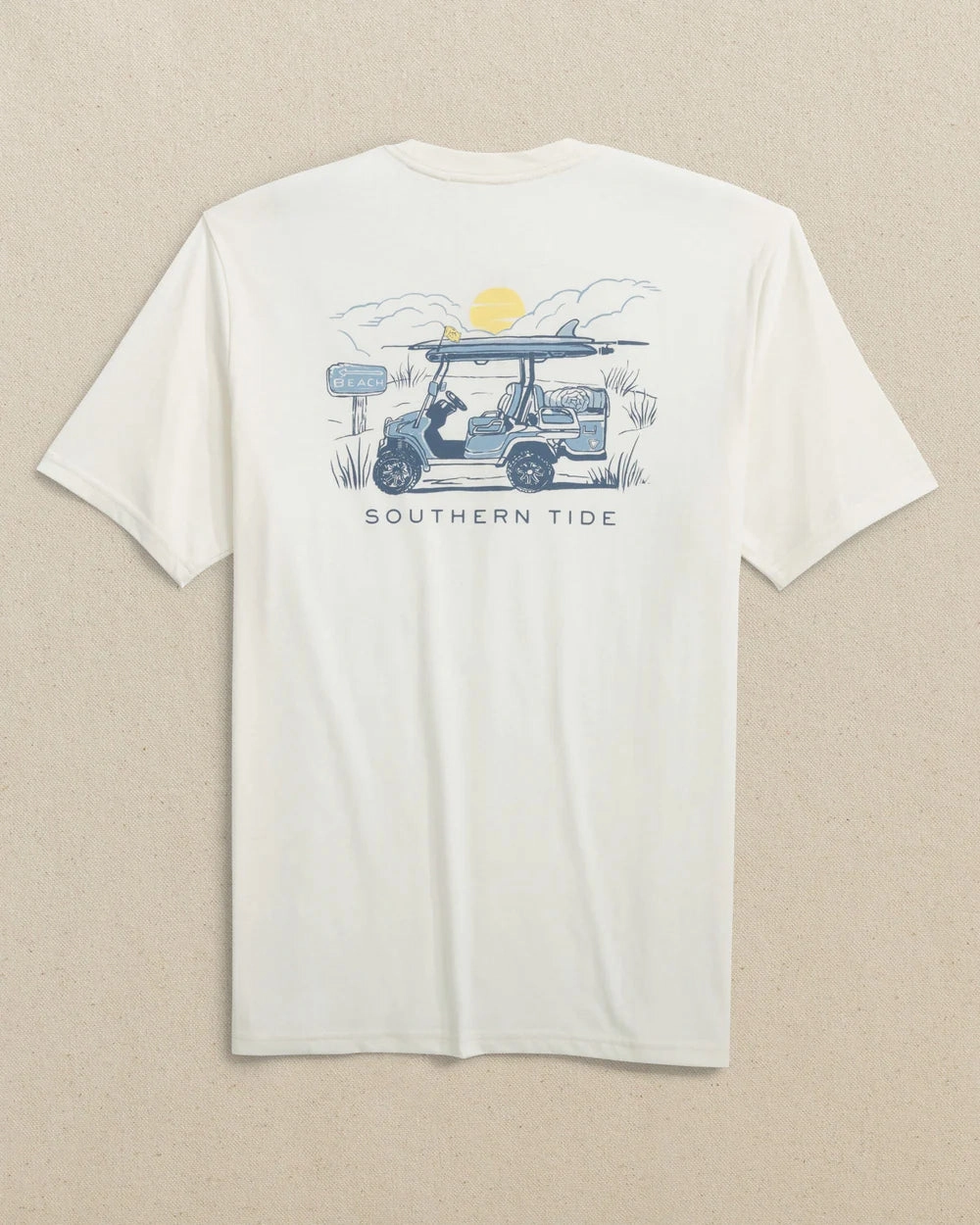 Southern Tide Golf Cart Short Sleeve T-Shirt Boat Neck