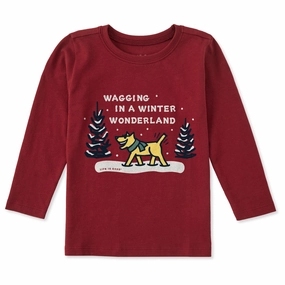 Urban Comfort Toddler Wagging Wonderland Rocket Long Sleeve Crusher Tee