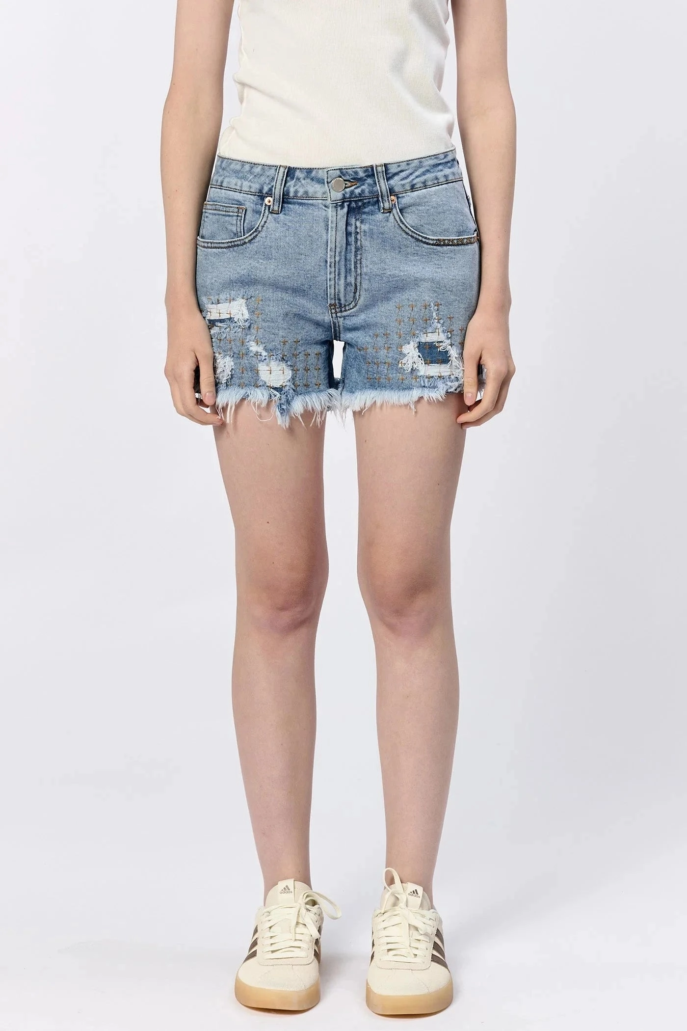 Dear John Carrie Denim Short Daytime Style