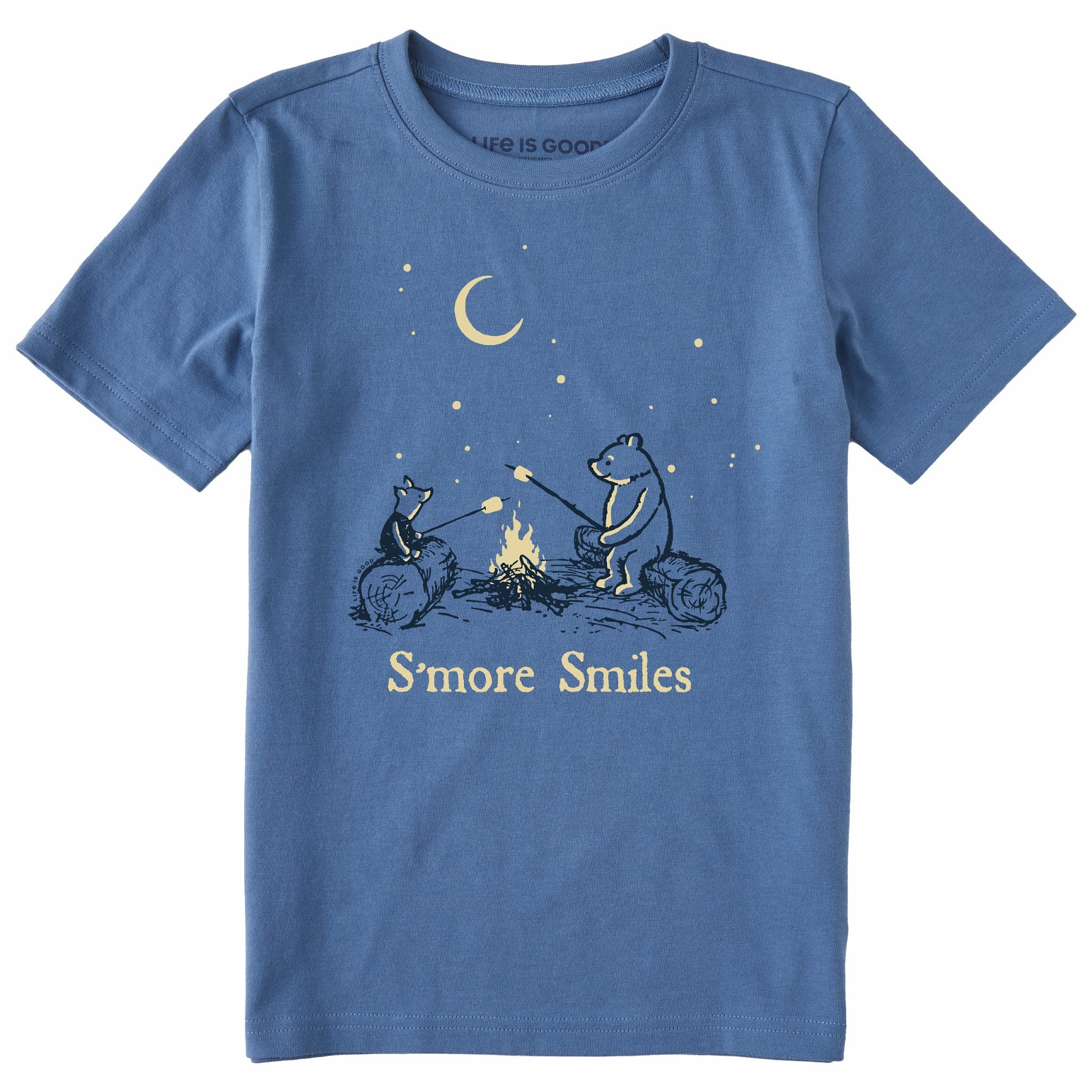 Chilly Comfort Wear Cozy Vibe Wear Kids S'more Smiles Winnie Short Sleeve Crusher Tee