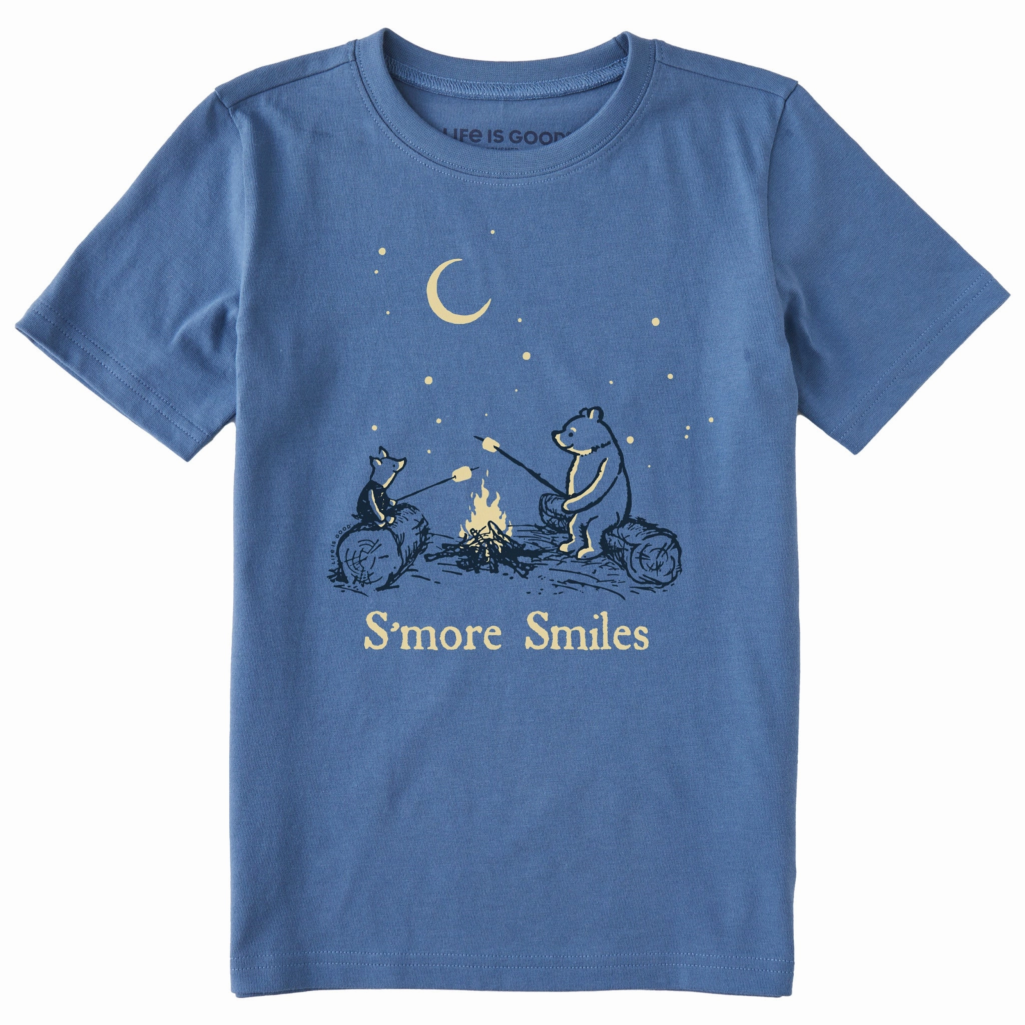 Kids S'more Smiles Winnie Short Sleeve Crusher Tee Quick Layer Fit