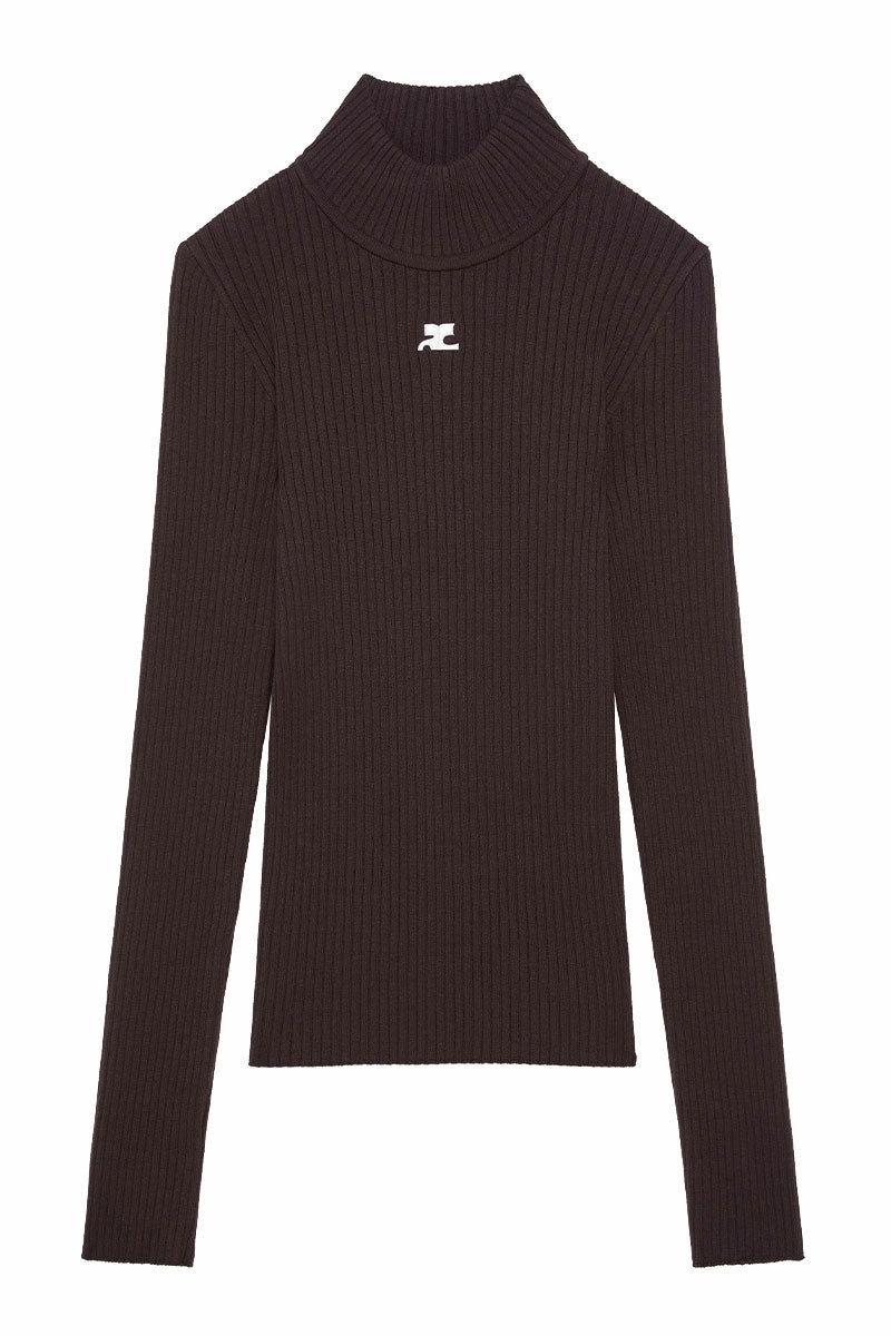 Reedition Mockneck Rib Sweater Multipanel Construction Knit Wearable