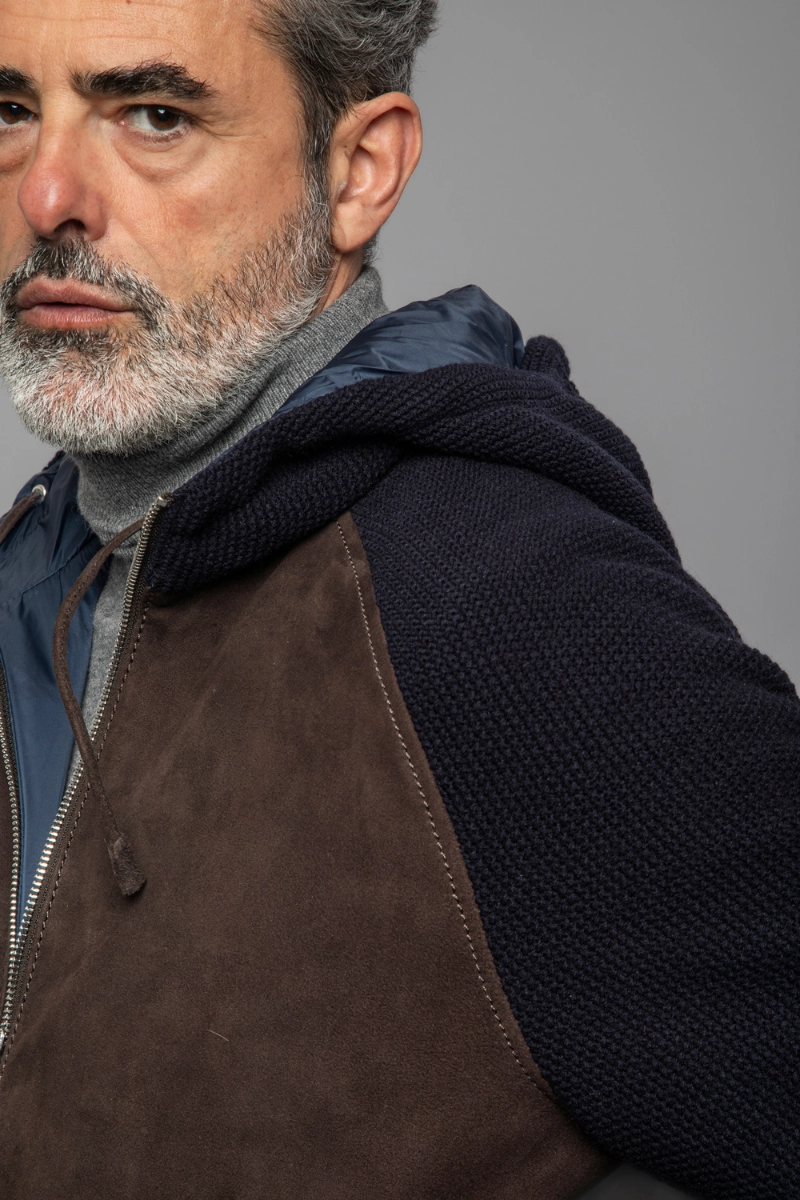 Doris Knit Leather Jacket Luxury