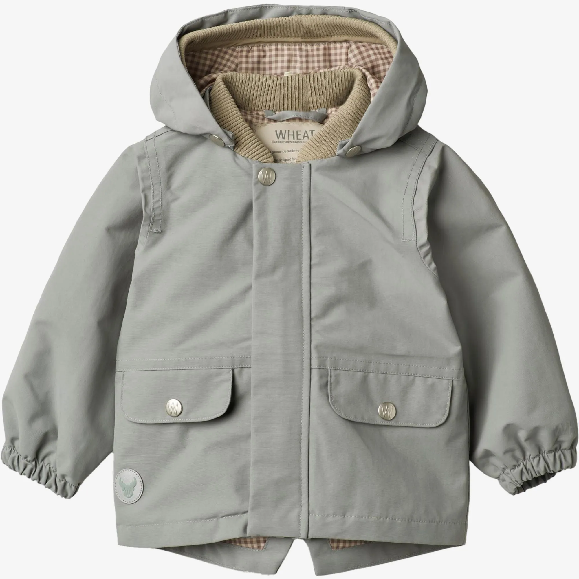Jacket Carlo Tech | Baby - cloudy sky Grid Backlined Interior