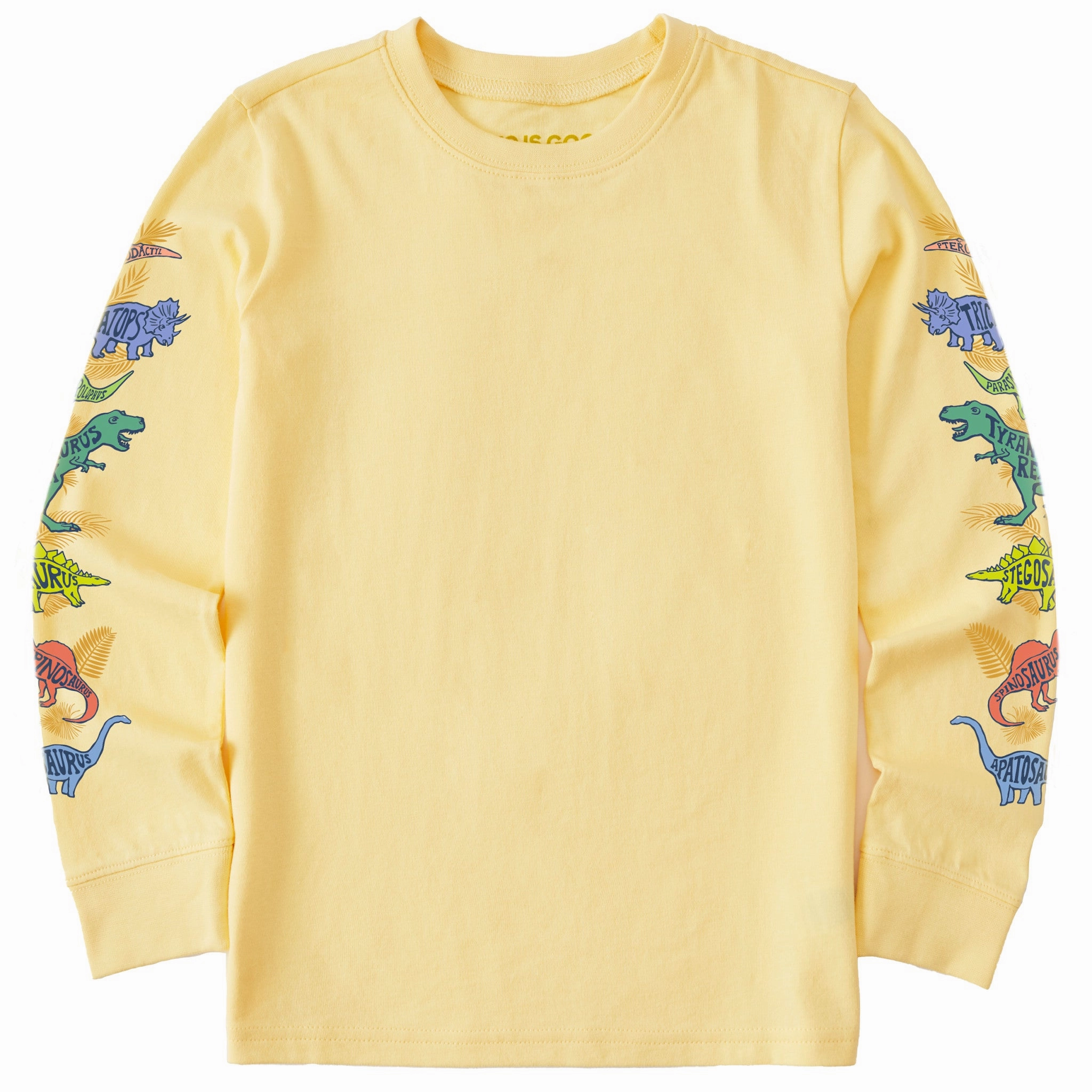 Layerable Look Kids Dinosaurs Long Sleeve Crusher Tee