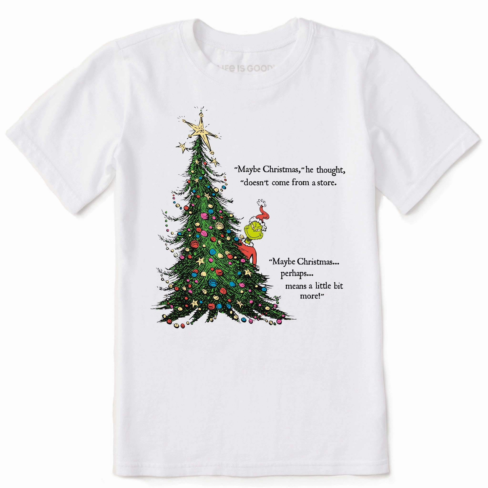 Festival wear Kids Grinch Christmas Means More Short Sleeve Crusher Tee