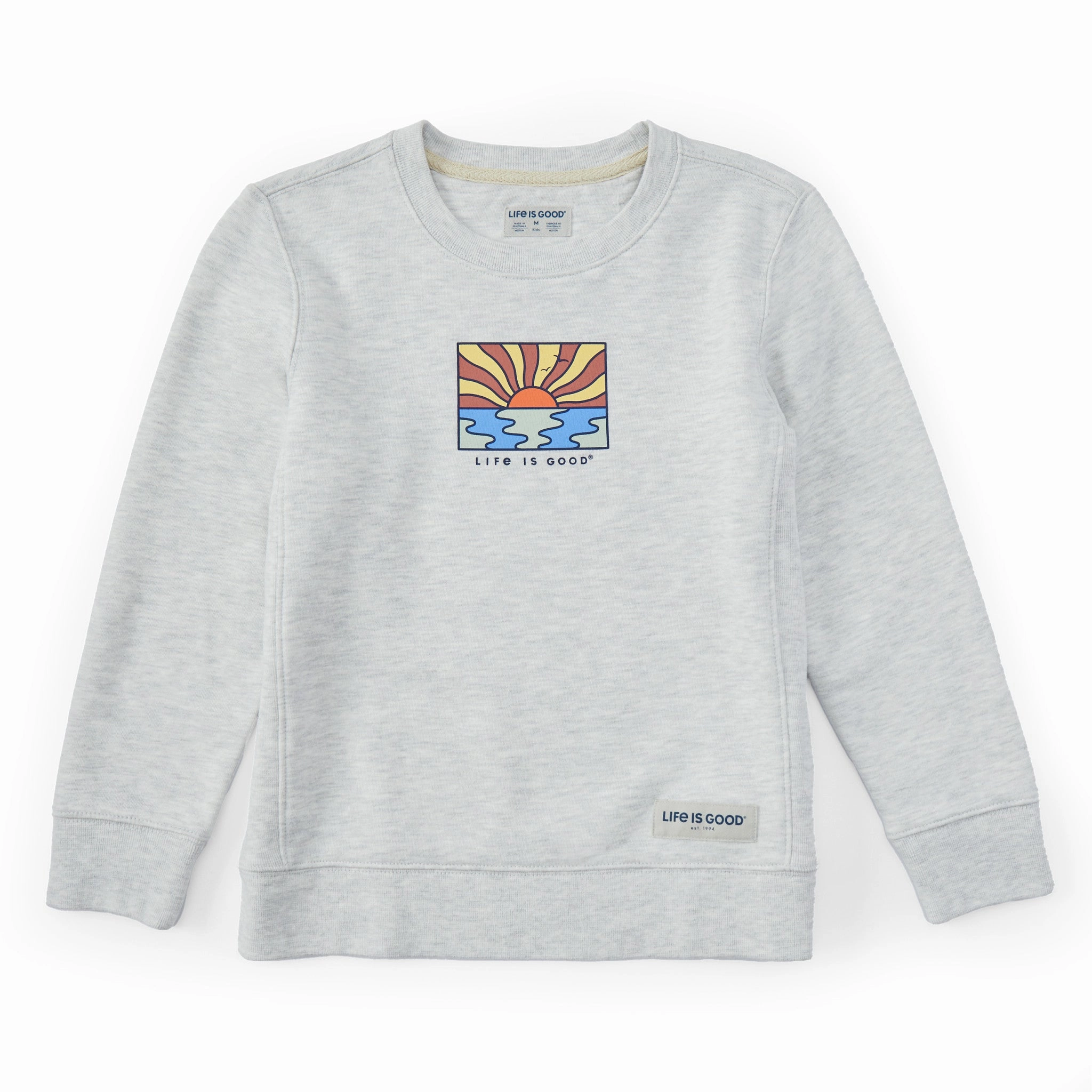 Kids Sun Ocean Icon Simply True Fleece Crew industry standard