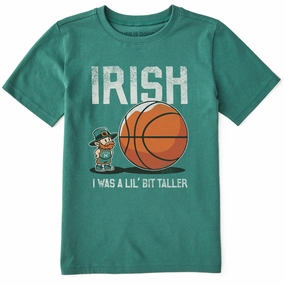 Effortless Style Kids Irish I Was a Lil Bit Taller Short Sleeve Crusher Tee