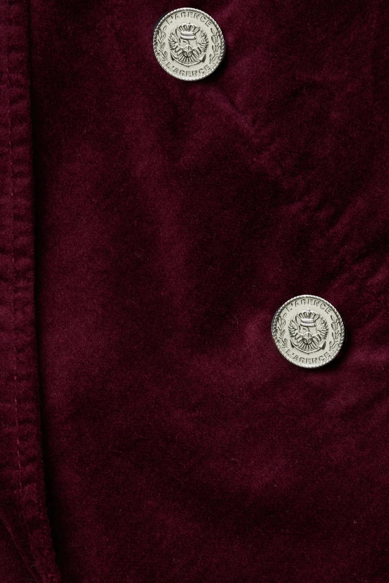 Adjustable hood design Wayne Velvet Blazer