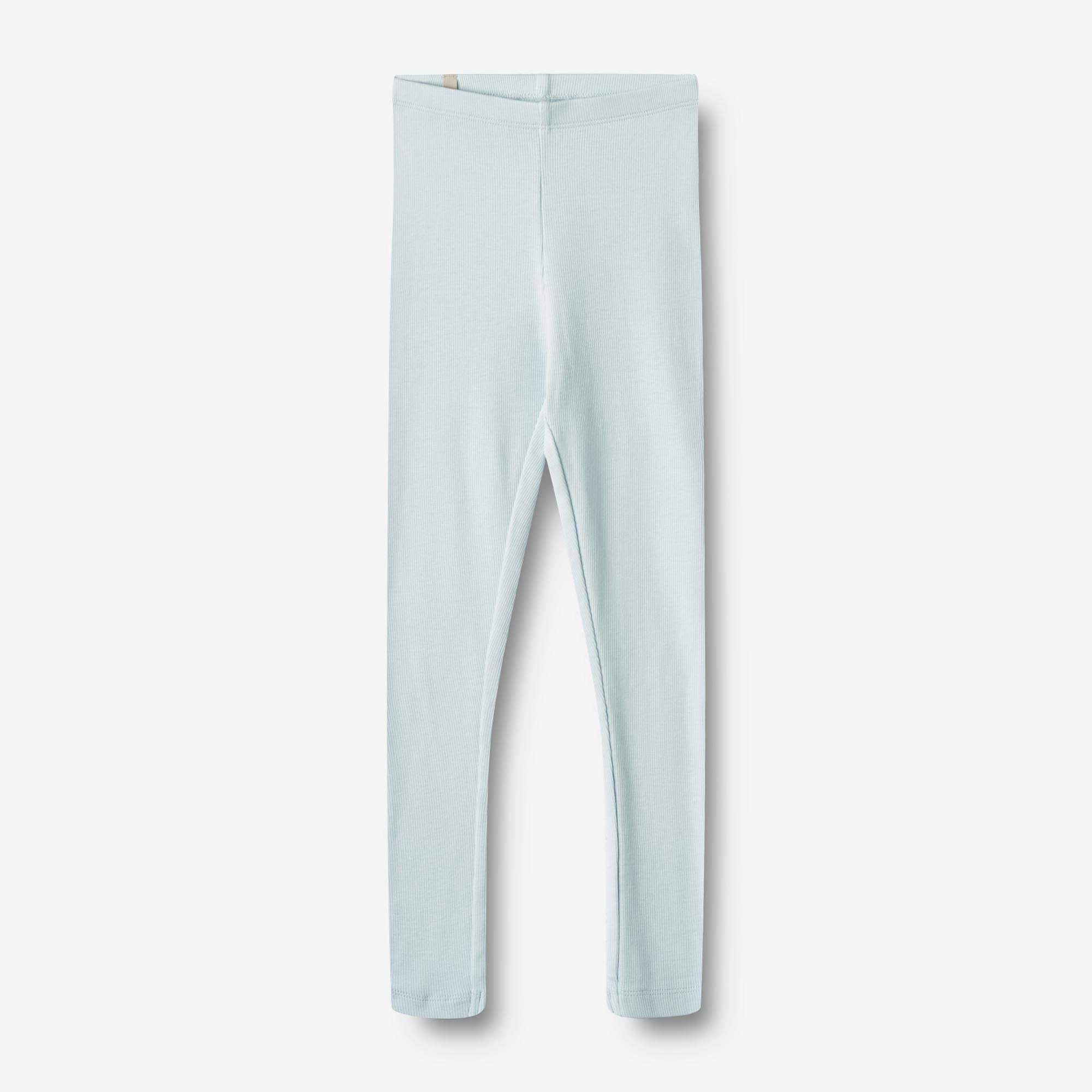 Rib Leggings Maddy - light blue Sleek Comfort Wear Super Flex