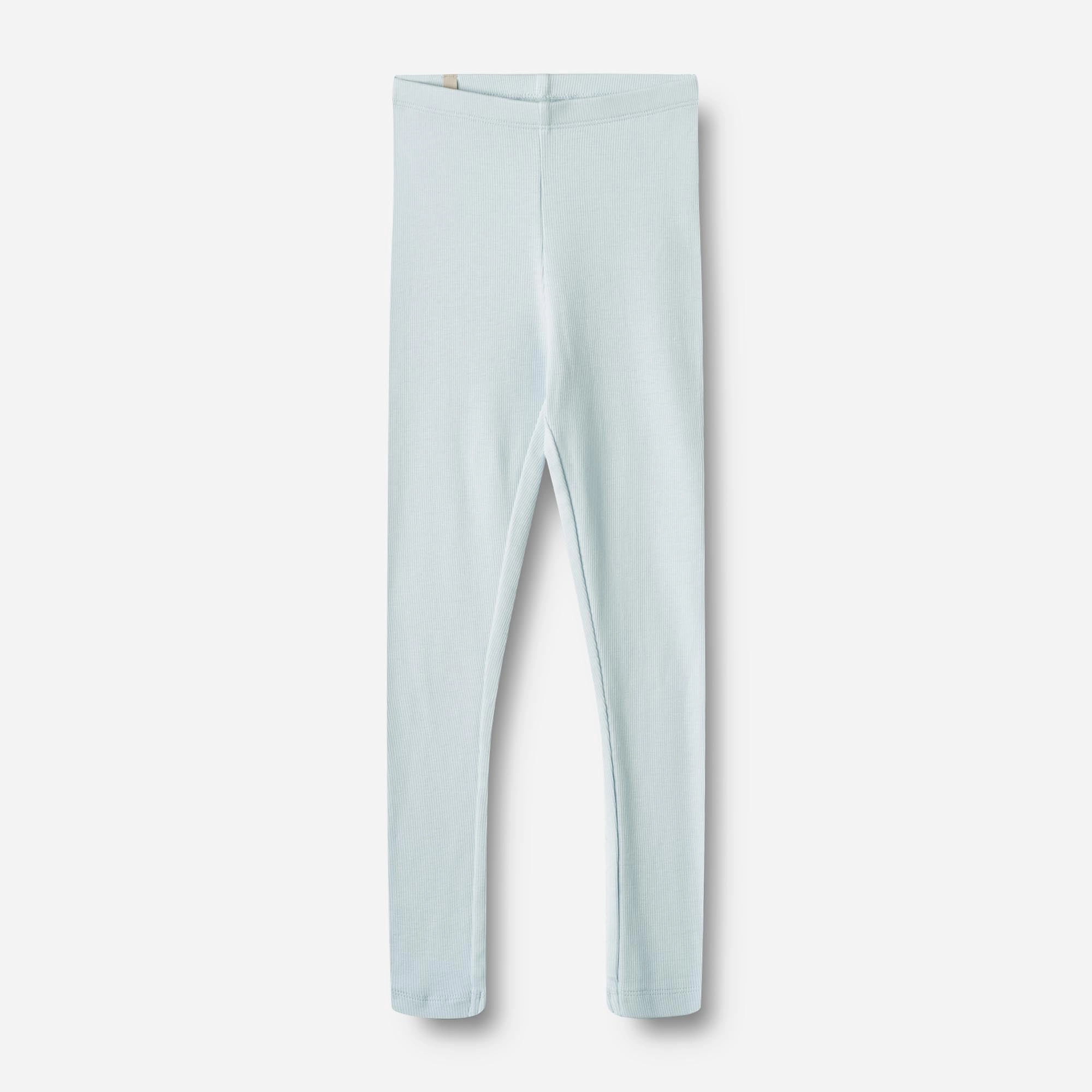 Double Layered Rib Leggings Maddy - light blue