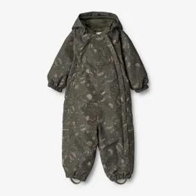 Double Layered Hood Snowsuit Adi Tech | Baby - dry black space