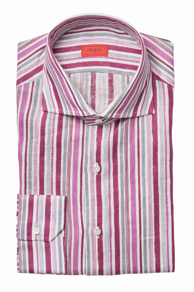 Core Bold Striped Linen Sport Shirt